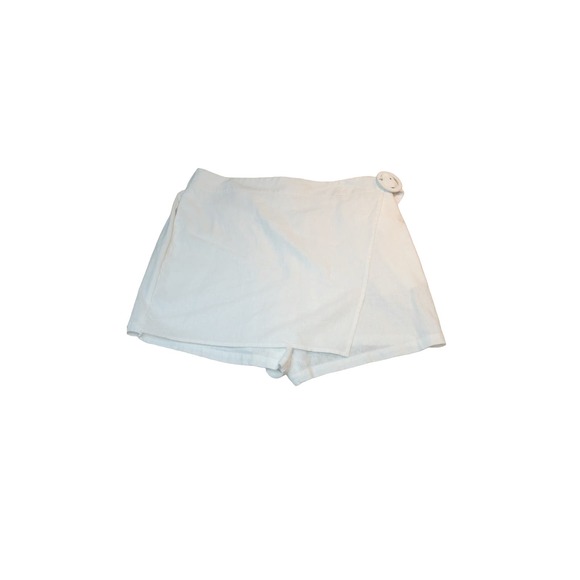 Calligraphie White Linen Skort Size XL Pockets - Picture 1 of 11